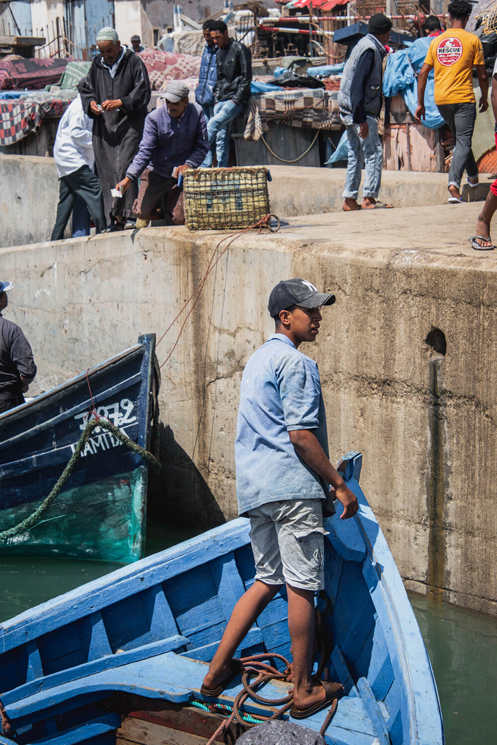 The boys fish just as their fathers have done for hundreds of generations.
