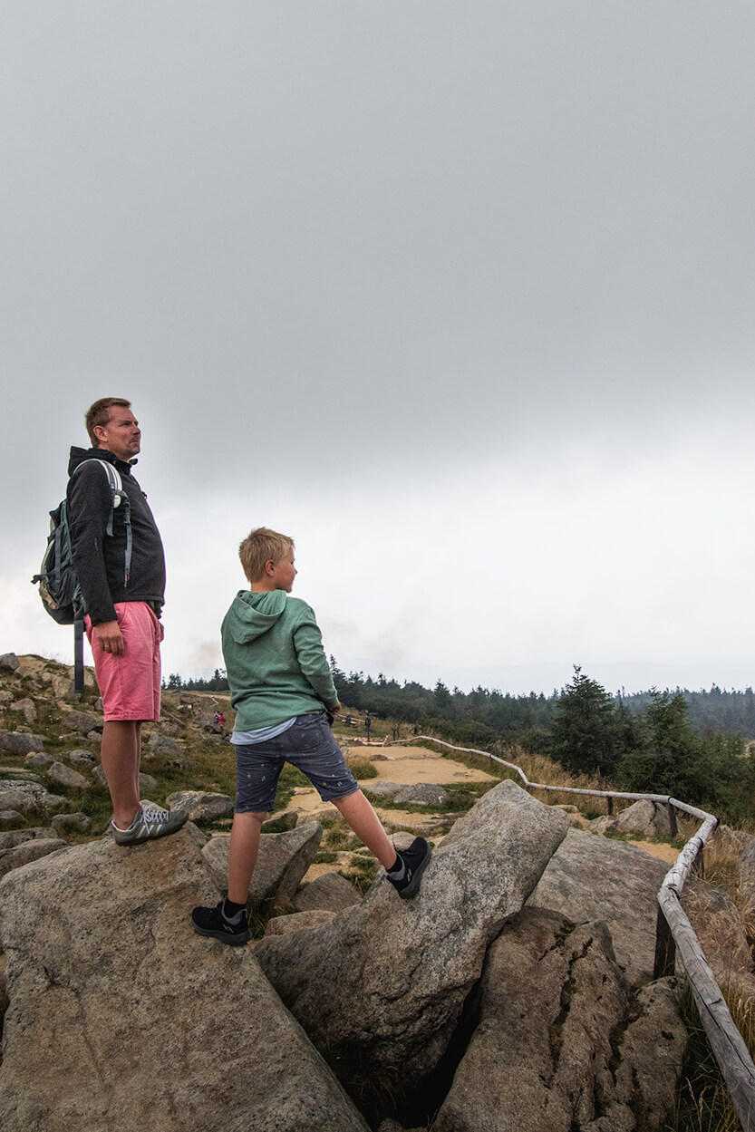 Sebastian and Peter on Brocken, Harz.