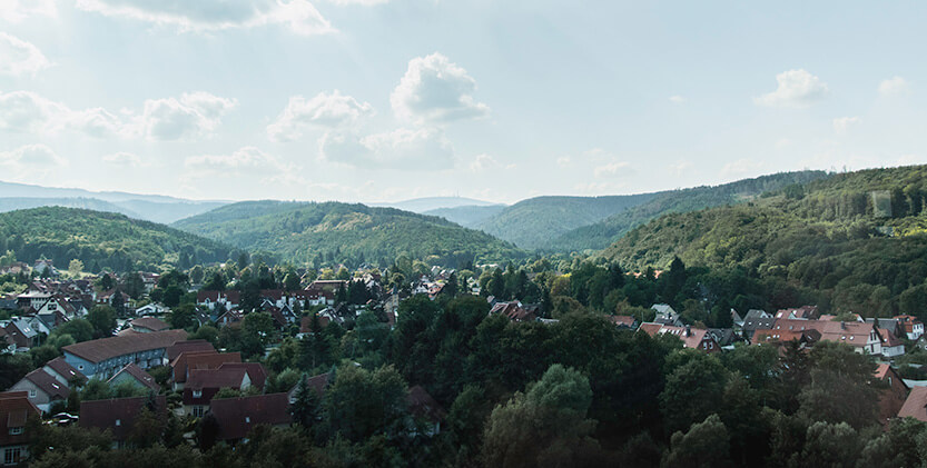 Wernigerode is located at the foot of the Harz Mountains.