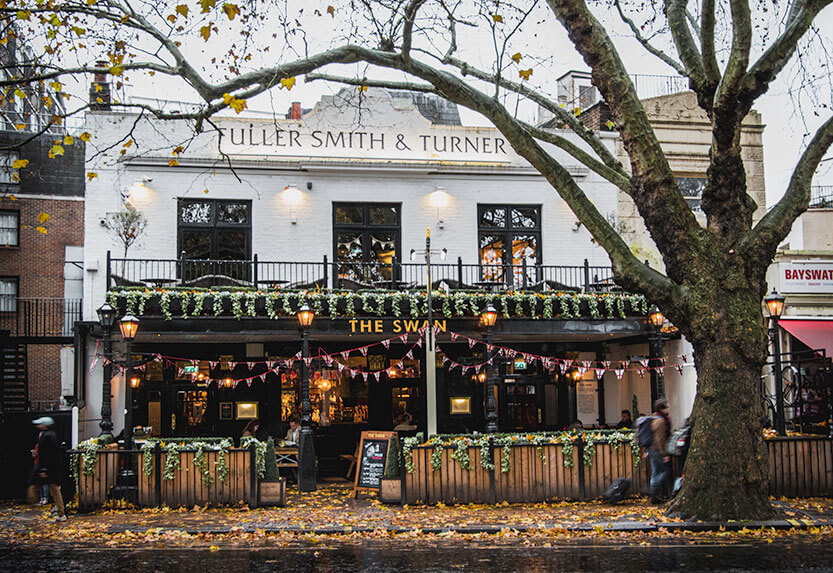 Christmas coziness in London