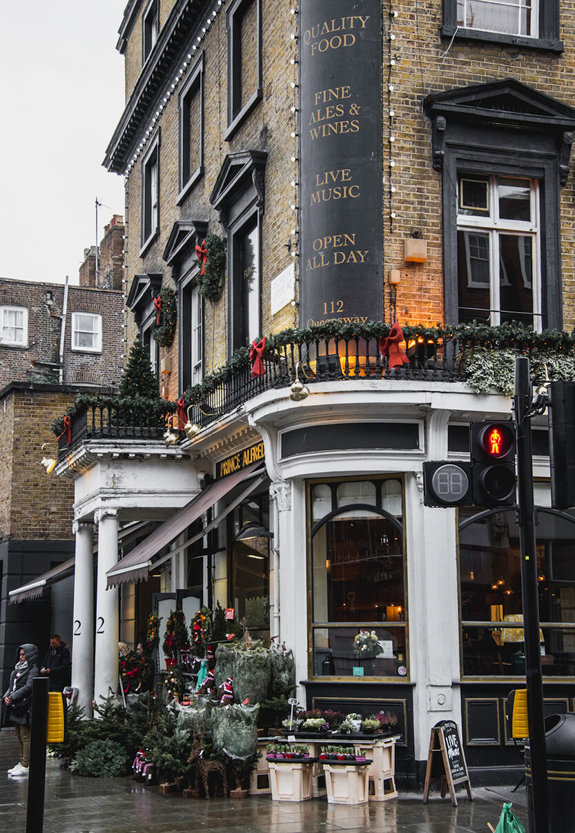 Christmas decorations in London