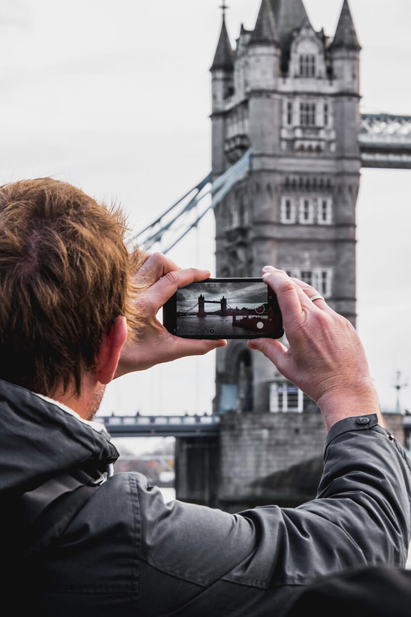 Peter is photographing Tower of Bridge