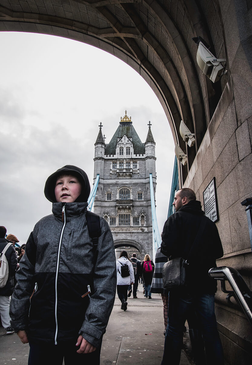 Sebastian on Tower of Bridge