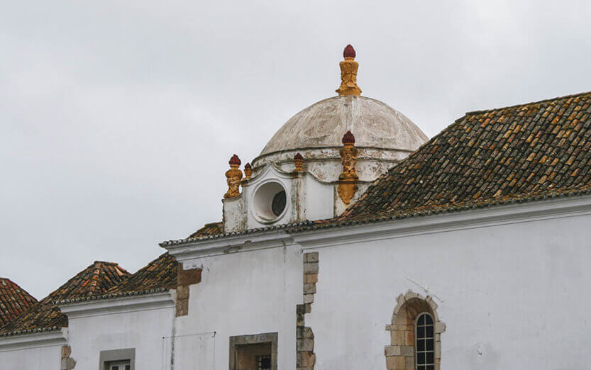 Beautiful rooftops in the towns of Algarve.