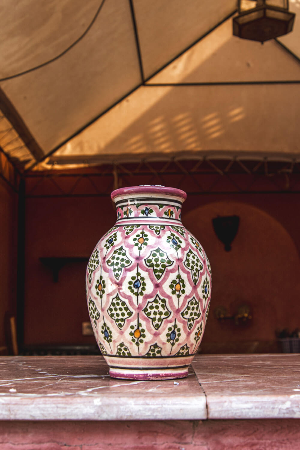 Sebastian Og Lise På Tagterasse I Marrakech