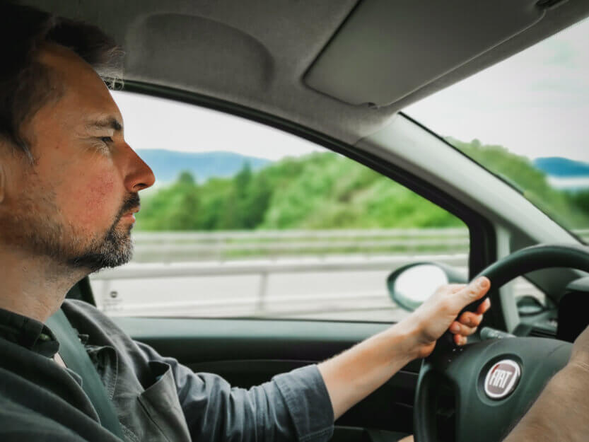 It’s always Peter who does the driving when we go on long trips.