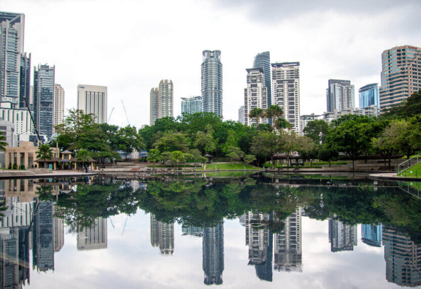 The park right next to the Petronas Towers, Kuala Lumpur