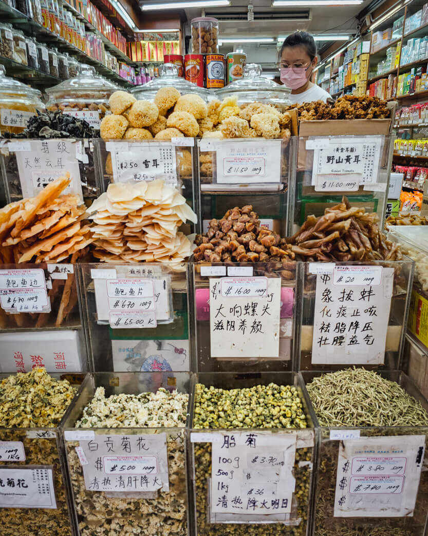 Chinese specialties in Chinatown, Singapore.