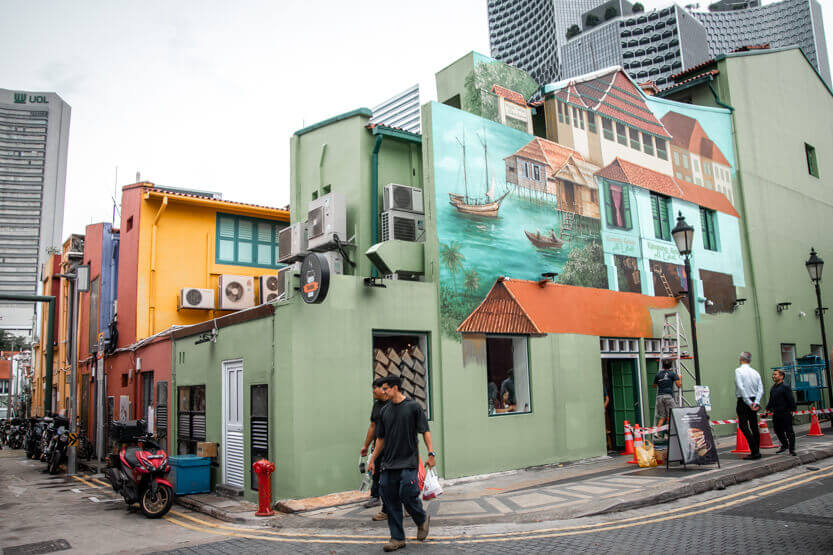 Another story is told on one of Singapore’s walls.