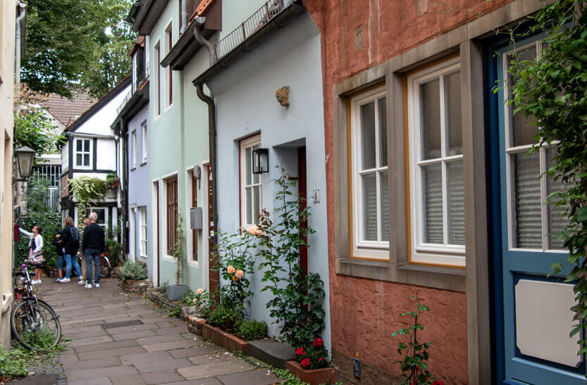 The loveliest little houses in Schnoor, Bremen