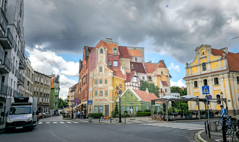 Srodka wall painting in Poznan